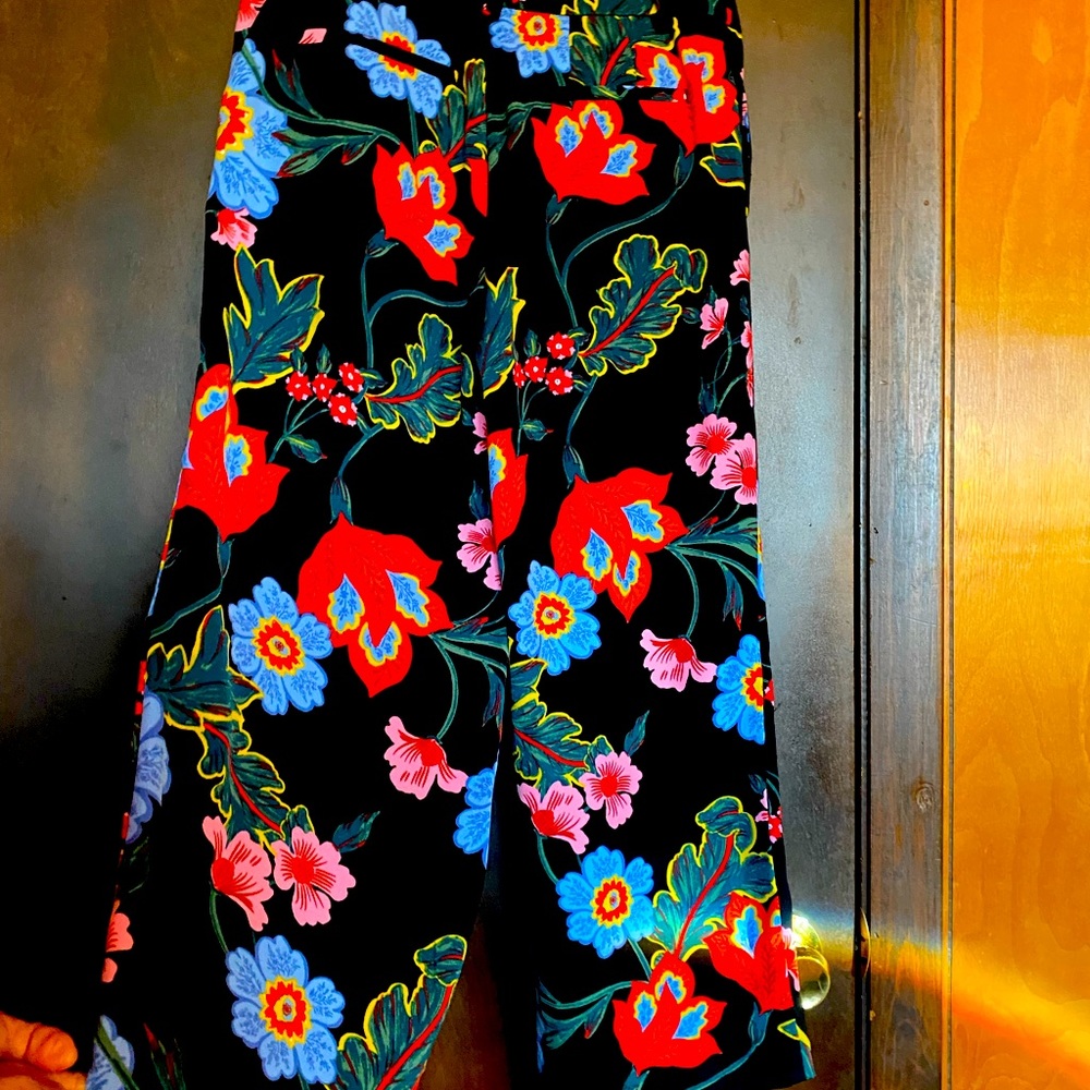 Ann taylor floral pants size oop but loose style could fit size 2.